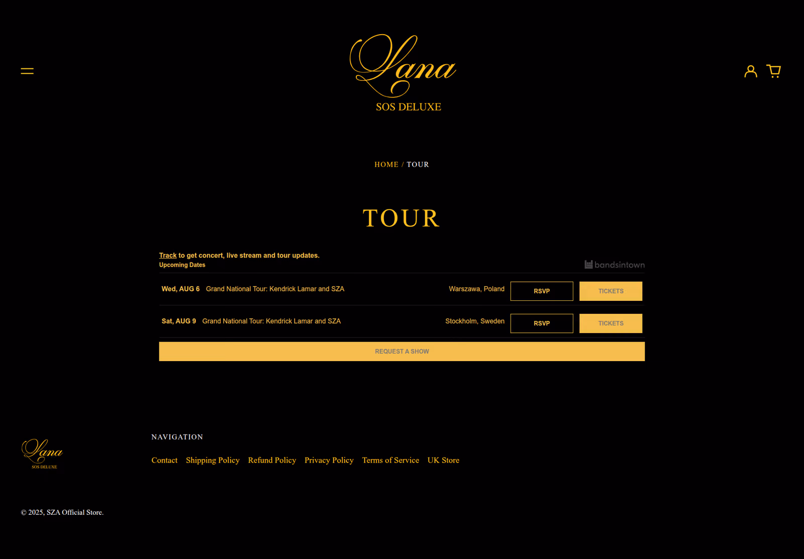 SZA - Tour